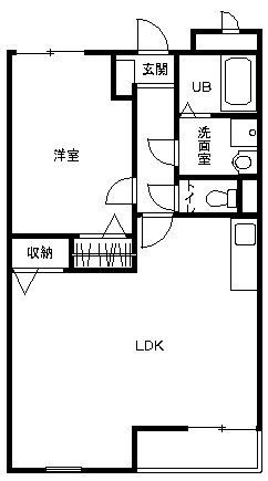 ファヌエル 403号室 間取り