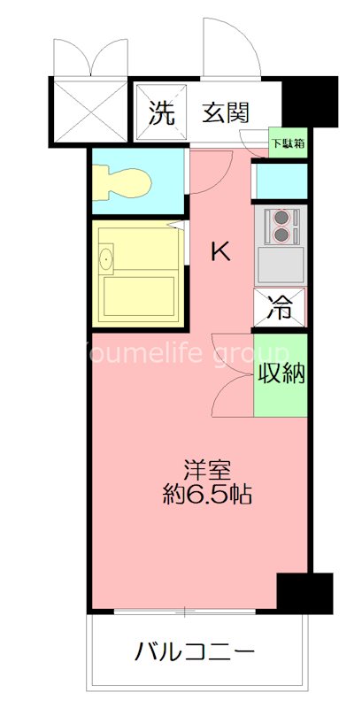 ラグゼナ本厚木 508号室 間取り