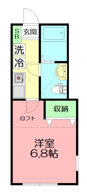 グラッサ花の木 205号室 間取り