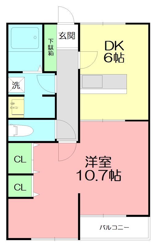 Ｃｒｅａ（クレア） 103号室 間取り