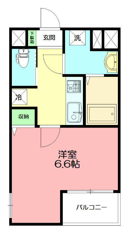 Haleakala (ハレアカラ） 202号室 間取り