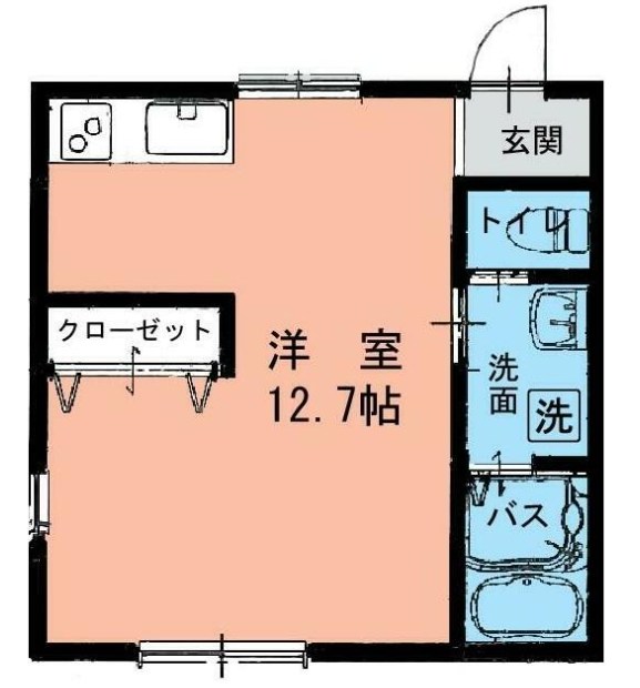 パークサイドハイツ 201号室 間取り
