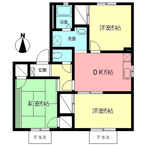 マルベリーB 101号室 間取り