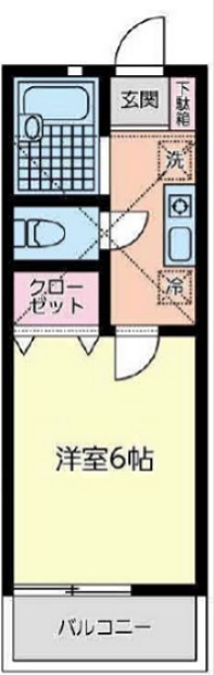 グランデリーベル  101号室 間取り