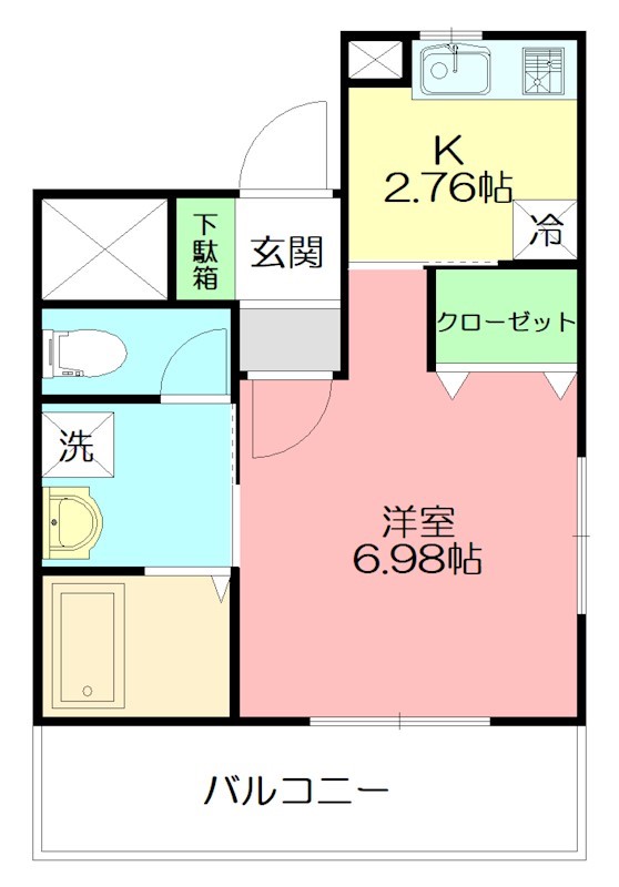 アイリス 205号室 間取り
