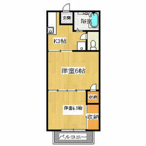 ハイム湘南台 202号室 間取り