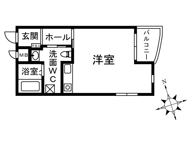 kuguhi 401号室 間取り