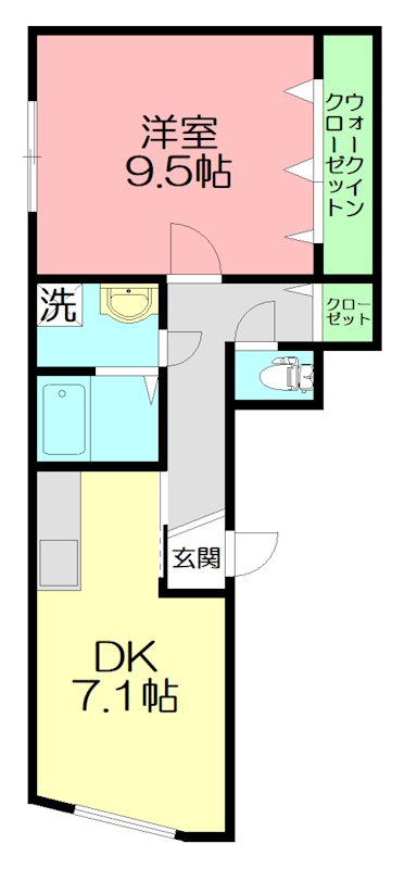 第1匠優ビル 401号室 間取り