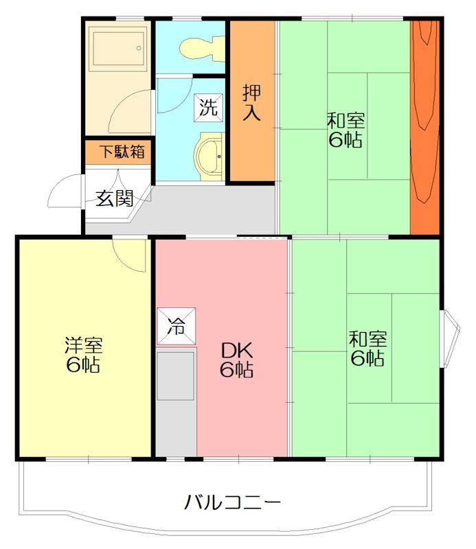 will 鴨宮a 105号室 間取り