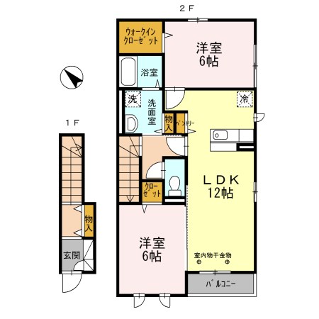 メゾン・ド・リベール 203号室 間取り