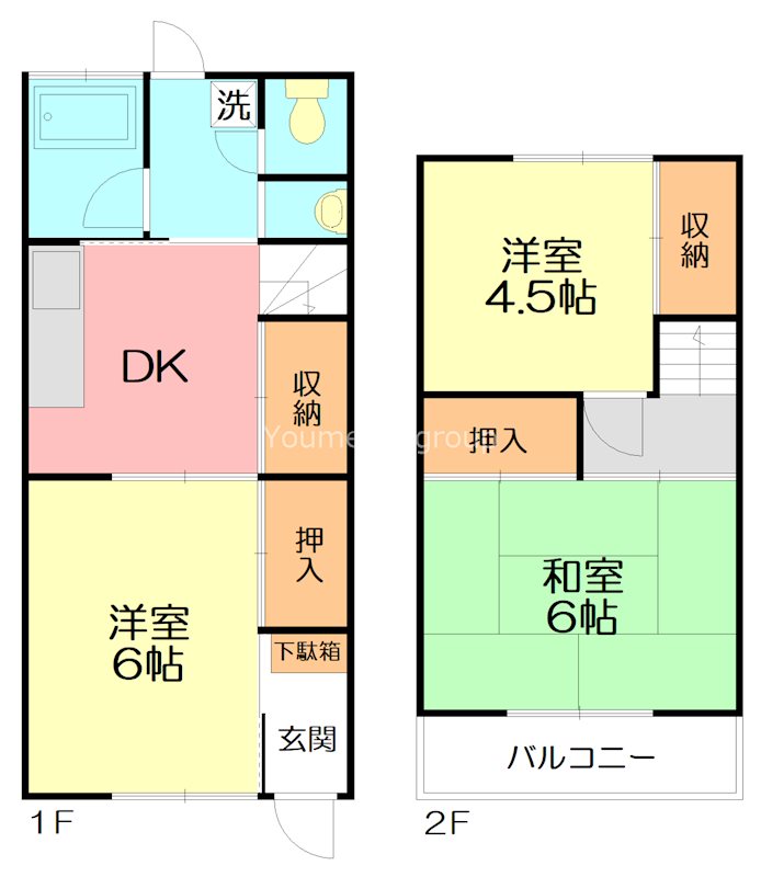 ハイツ群芳園 間取り図