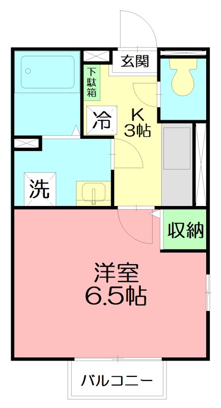 プレミール 201号室 間取り