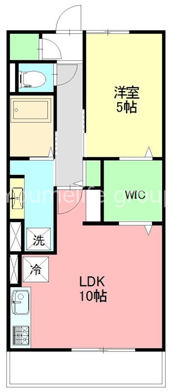 パークヒルズ 101号室 間取り
