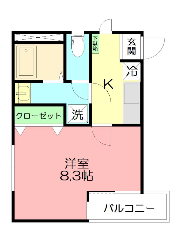 トゥルーメゾン湘南茅ヶ崎 301号室 間取り