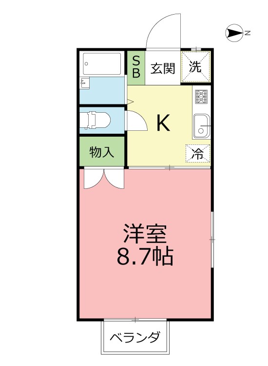 プチメゾン向田 103号室 間取り