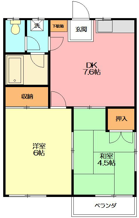 ジュエルハウス 201号室 間取り