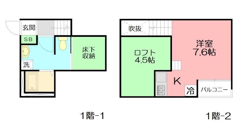 lifeship湘南辻堂パトモス 102号室 間取り