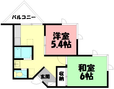 カトルセゾン 301号室 間取り