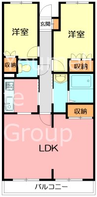 ヴェール戸塚 502号室 間取り