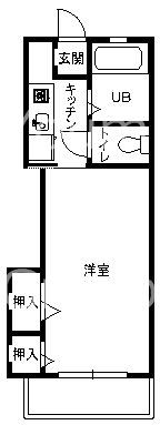 リバティハウス 102号室 間取り