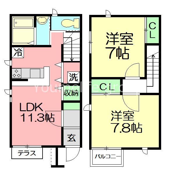 ハレ パイナ A-2号室 間取り