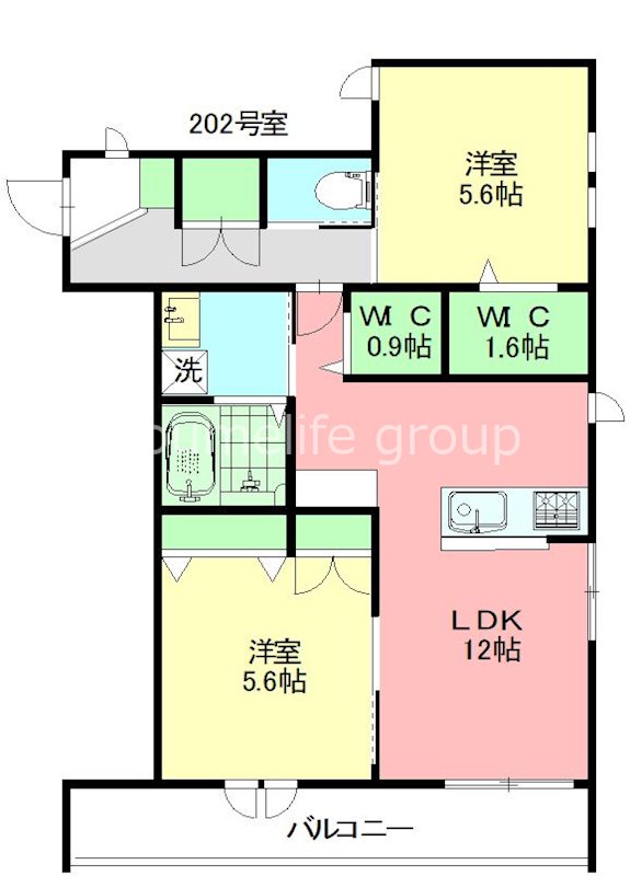 善行南メゾン 202号室 間取り