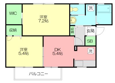 シティーハイムロイヤルⅢ 202号室 間取り
