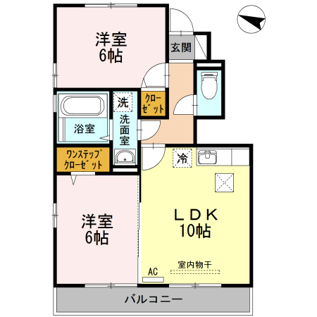 ロイヤルクレスト　Ⅲ 101号室 間取り