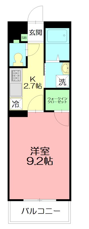 エアリーズ 402号室 間取り