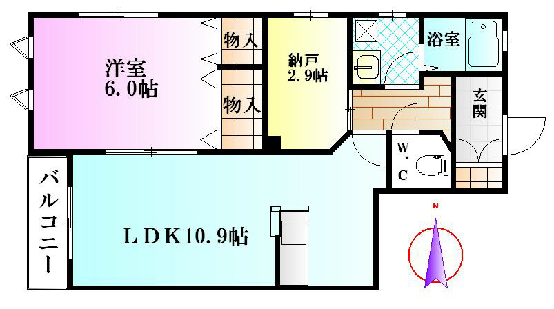 ヘーベルメゾン桜小路 103号室 間取り