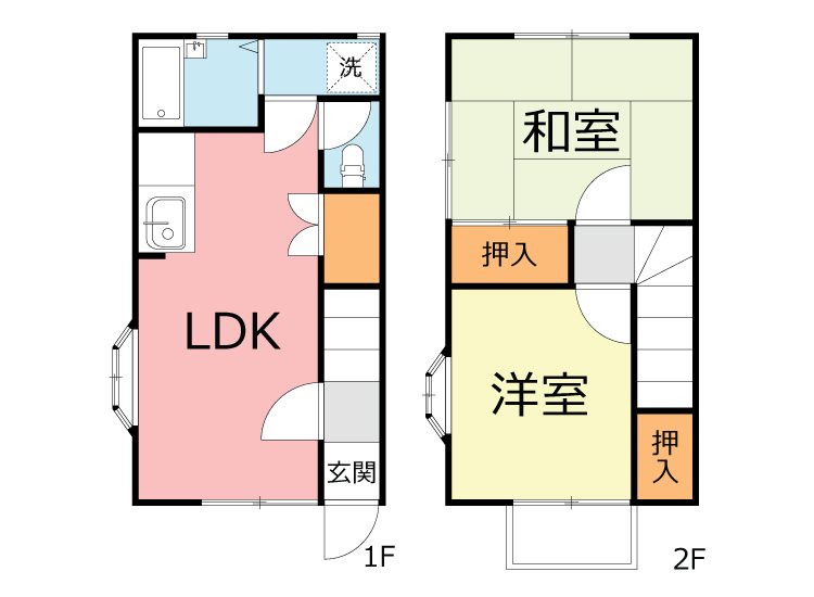 グリーンハイツ今井 1号室 間取り