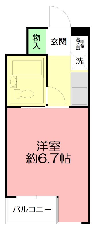 日神パレス戸塚 224号室 間取り