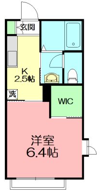 シェソワ湘南 201号室 間取り