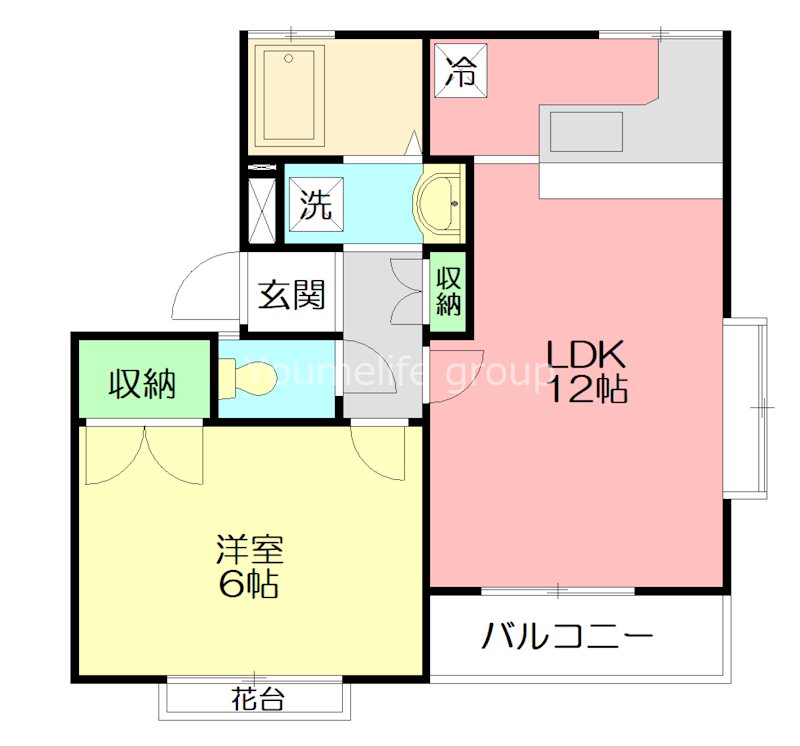 秦野ガーデンヒルズ 206号室 間取り