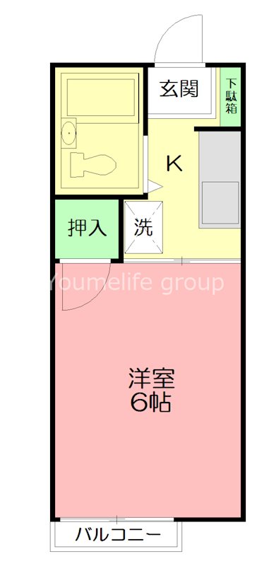 相沢ハイツ 205号室 間取り