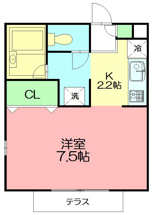 プレミール湘南 101号室 間取り