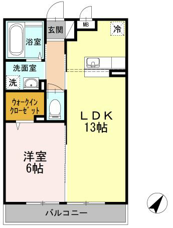 マグノリア湘南台 203号室 間取り