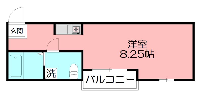 アークサカワ 201号室 間取り