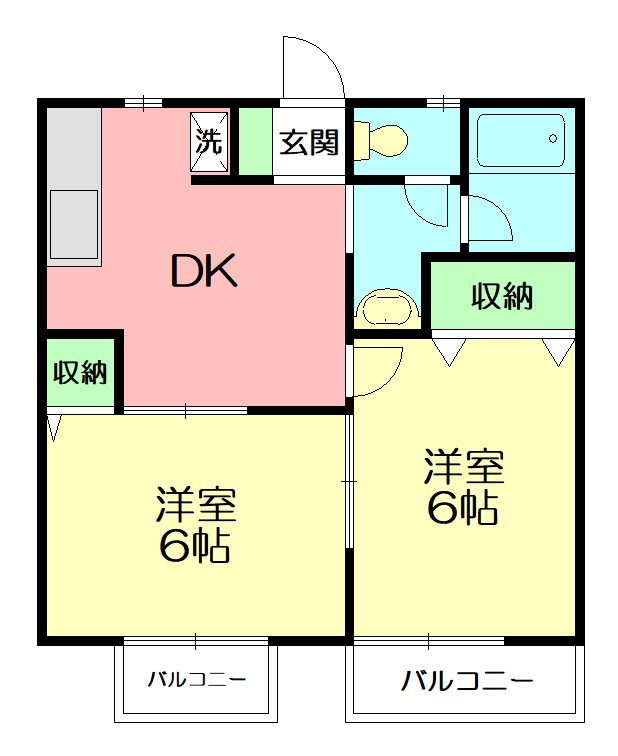 センティアム小沢 201号室 間取り