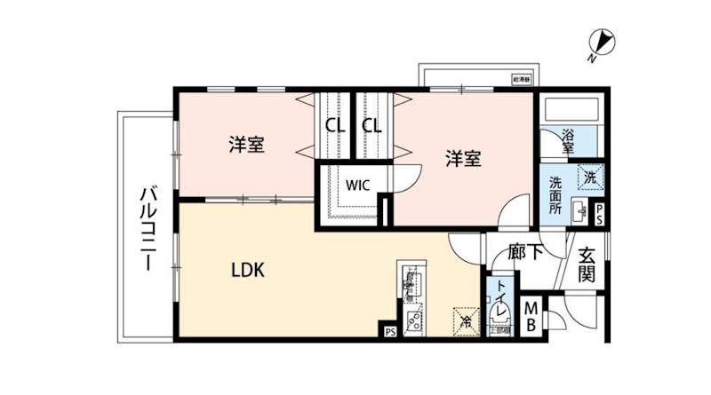 ルミエールブランシュ 305号室 間取り
