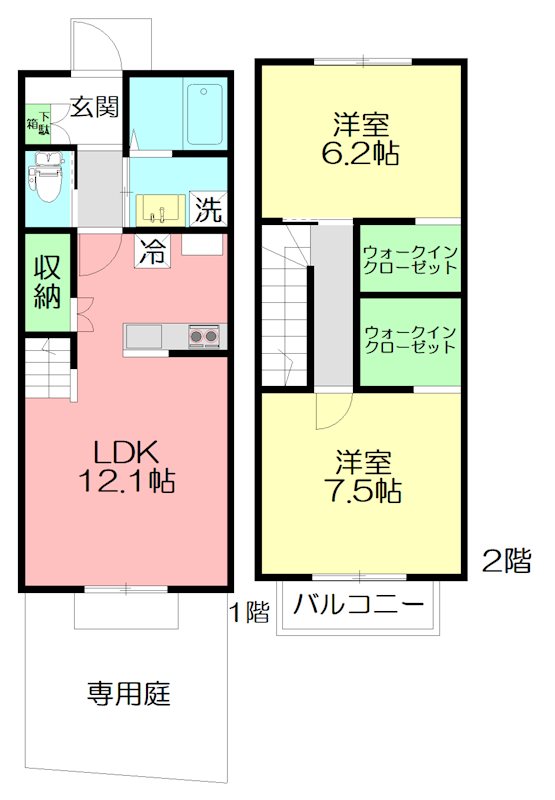 メゾン湘南平塚 103号室 間取り