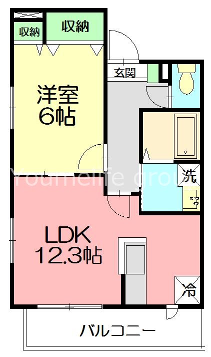 Comodo Casa（コモドカーサ） 105号室 間取り