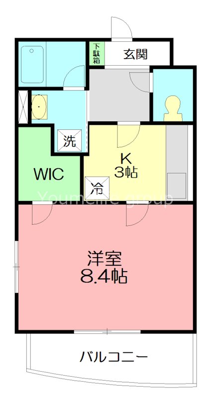 ヴァンクール 305号室 間取り
