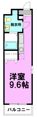 ブルークロス湘南 301号室 間取り