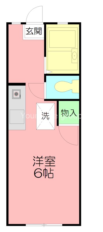 コーポカメリア 106号室 間取り