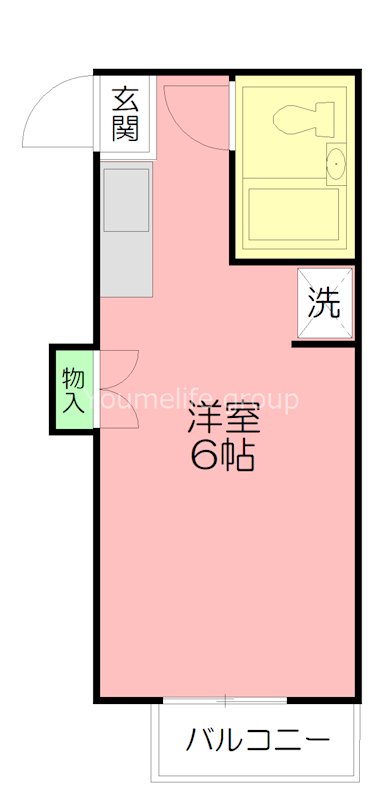 メゾンフラワー  2-A号室 間取り