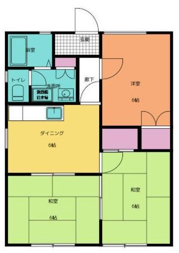 ローズハウス A202号室 間取り