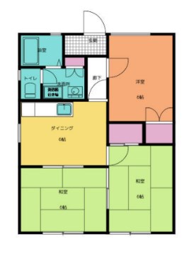 ハイツ吉野 202号室 間取り