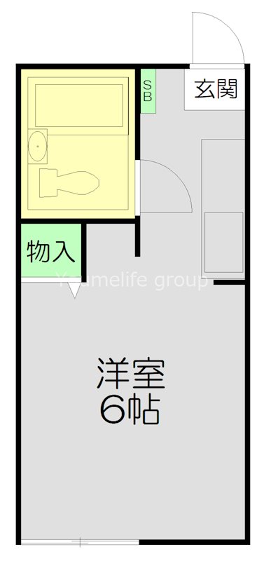 カトレア 2号室 間取り