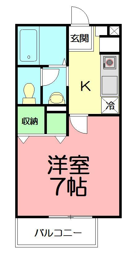 イゾラ・サリーチェ 203号室 間取り